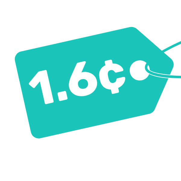 1.6 cents SMS Service